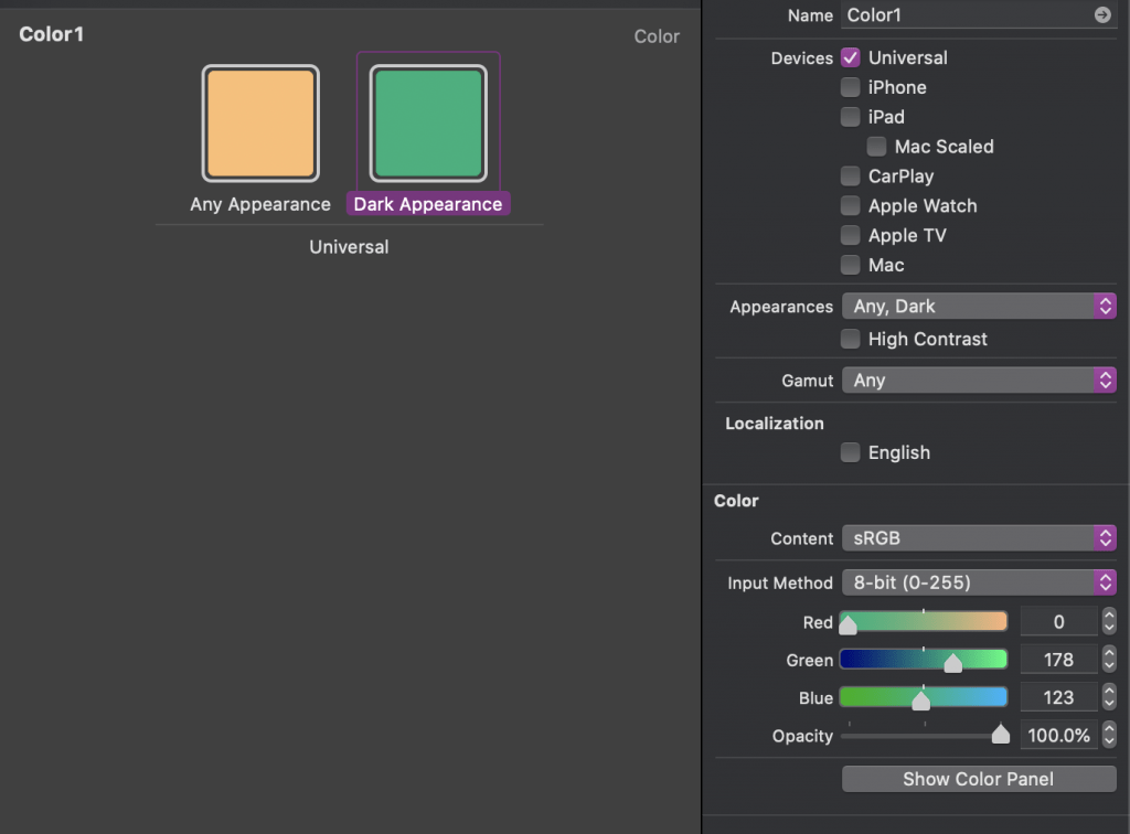 Xcode how to add a color on Assets to make a LinearGradient in SwiftUI