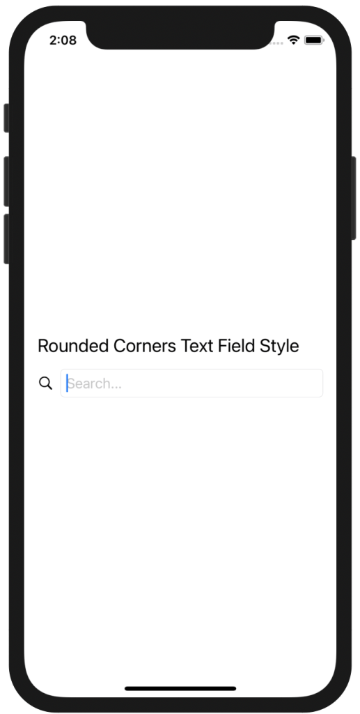 Rounded Corners TextField in SwiftUI