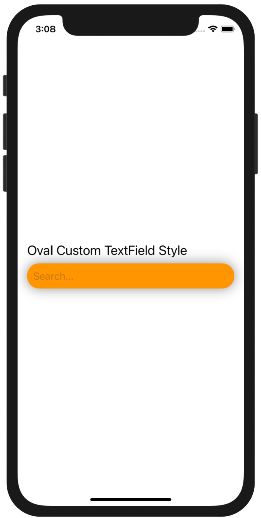 Oval Custom TextField in SwiftUI