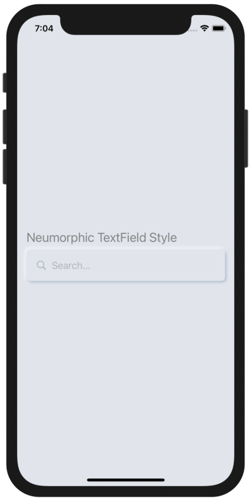 Neumorphic TextField in SwiftUI