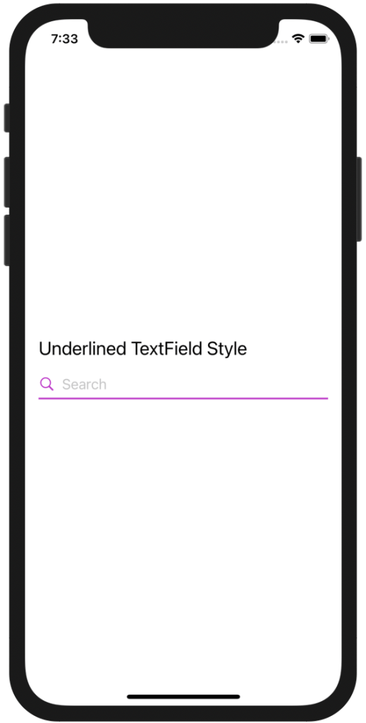 Underlined Custom TextField in SwiftUI