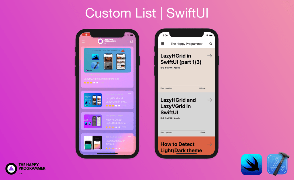 Custom list in SwiftUI